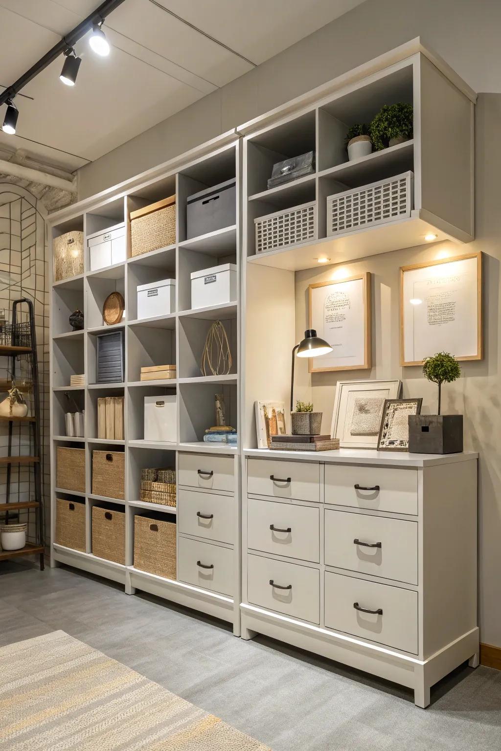 Smart stowing solutions unite style and practicality.