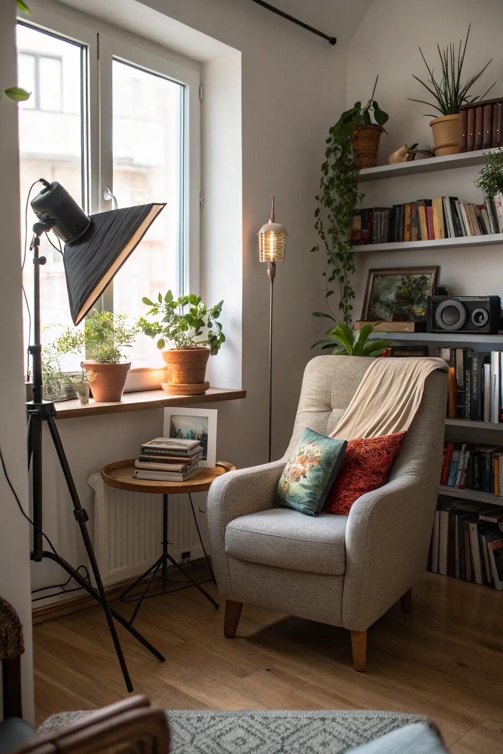 Relax with a dedicated tranquility corner.