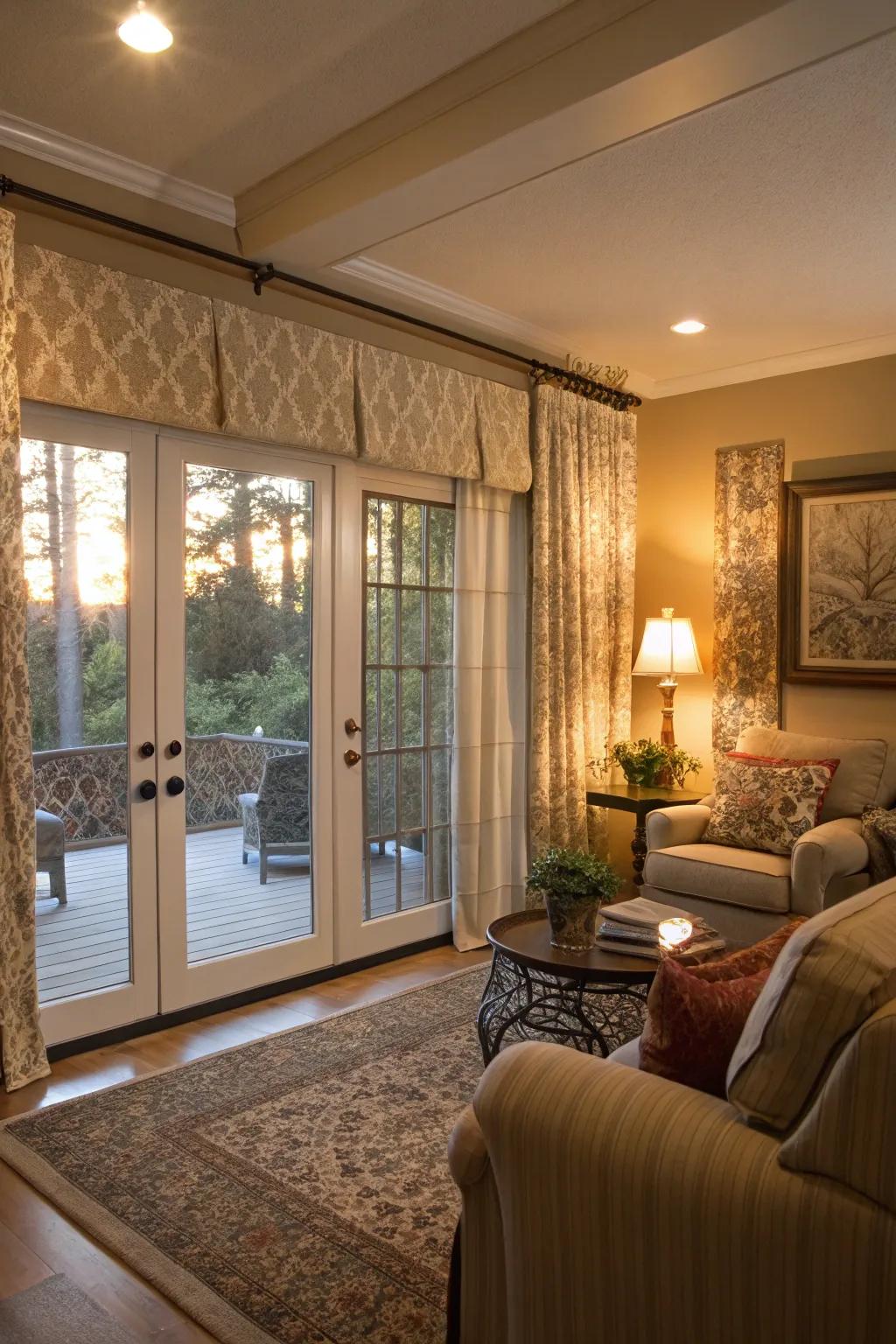 Fabric panels provide an adaptable and snug choice.