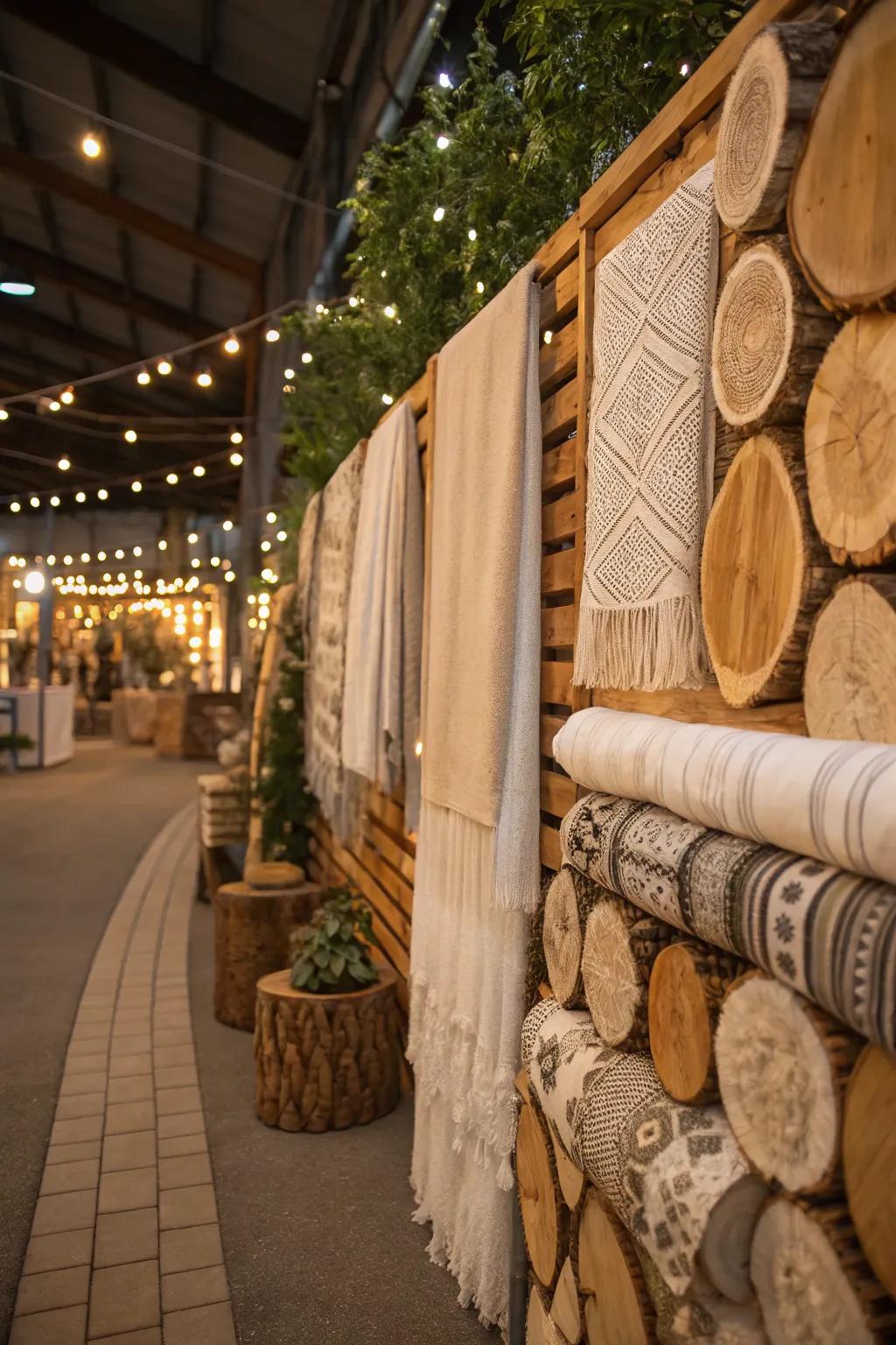 Layered textures bring warmth and interest to big wall spaces.
