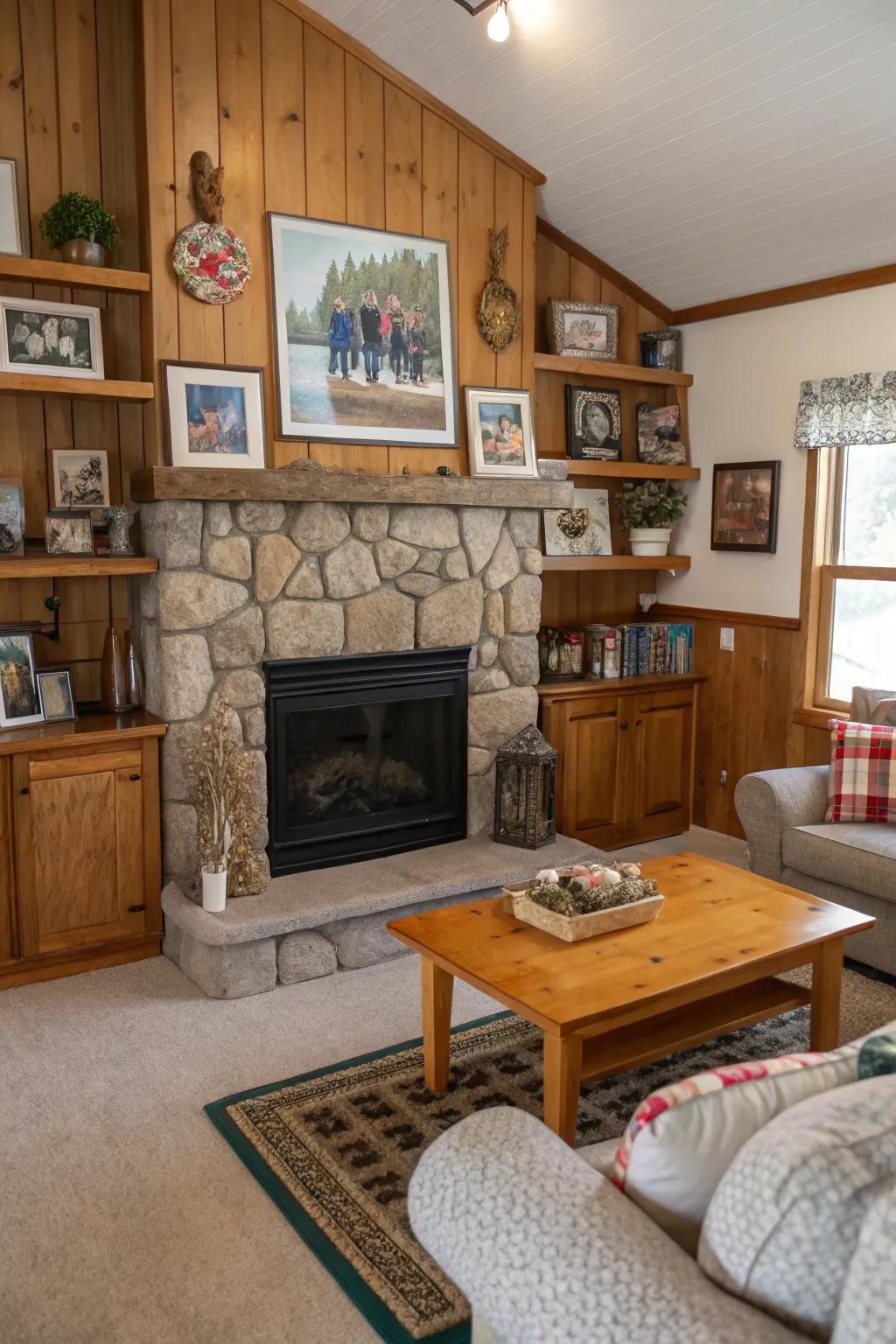 Personal embellishments render the décor uniquely yours.