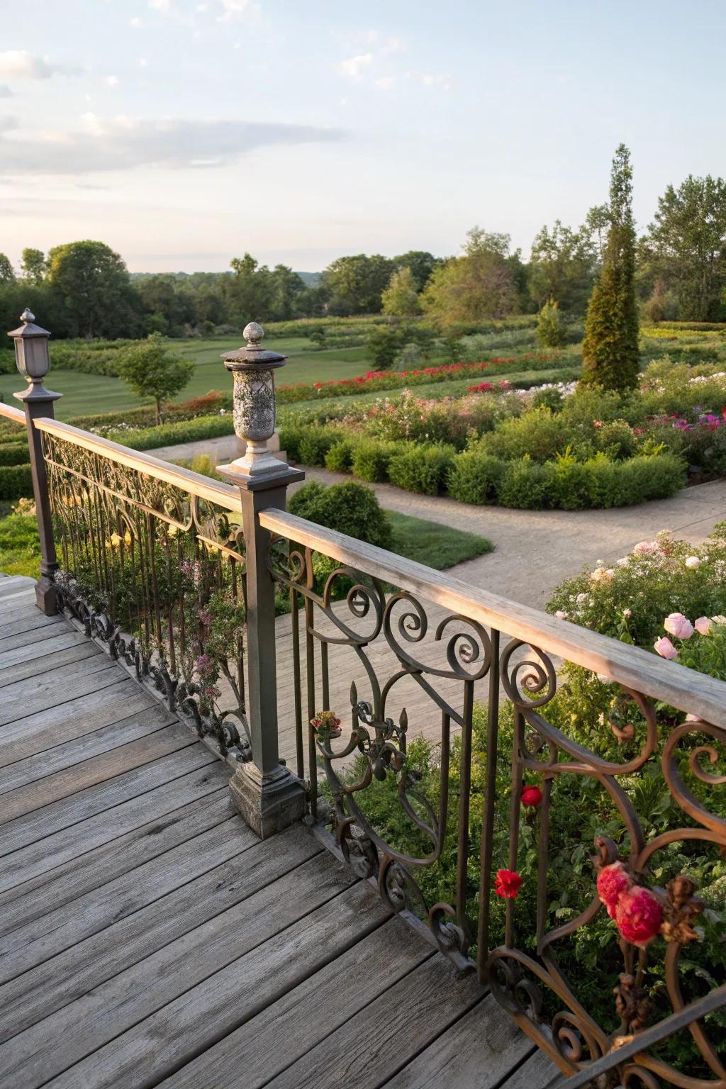 Vintage-inspired railings contribute nostalgic appeal to any deck.