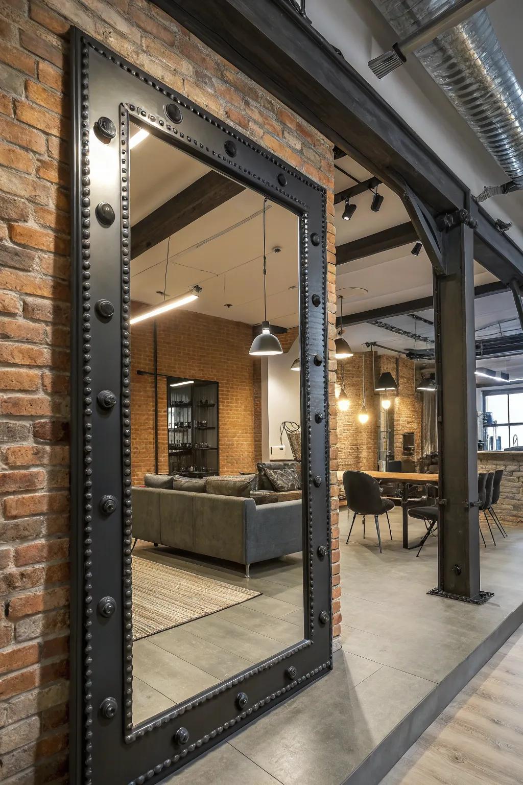 Industrial motifs bring a modern, edgy feel.