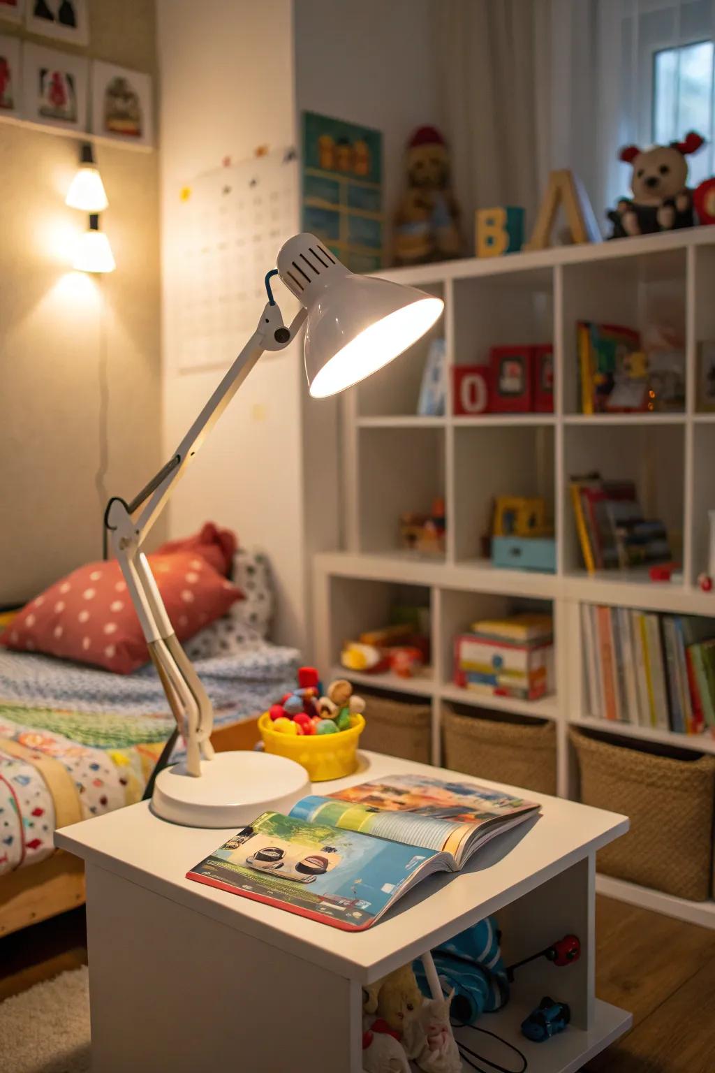 Adjustable lighting empowers children.