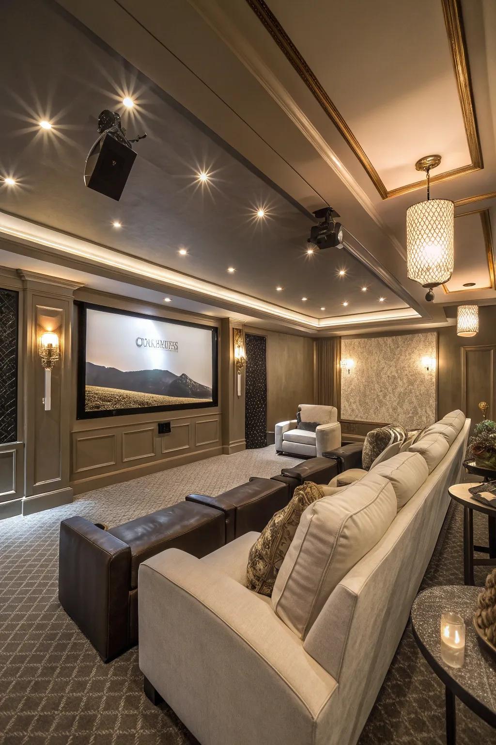 Transfer the cinematic experience to your residence.