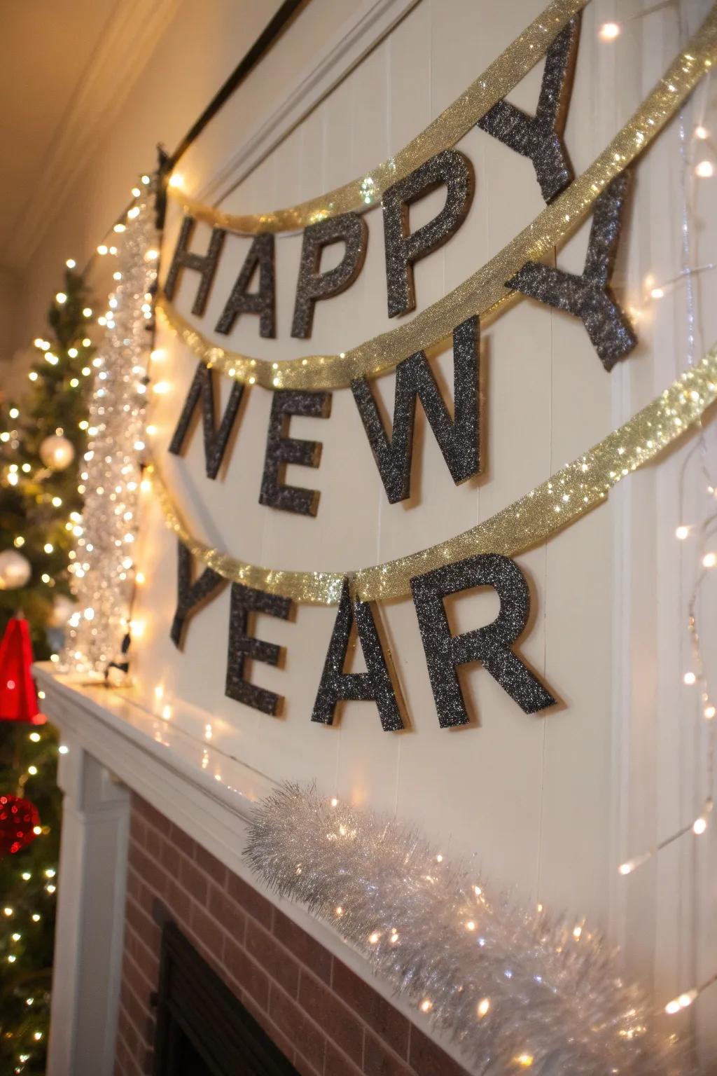 A sparkling message banner adds sparkle and personalization.