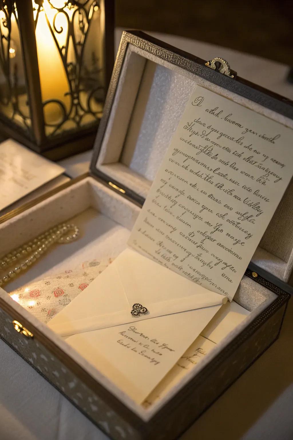 A personal note, brimming with affection and dreams for the future.