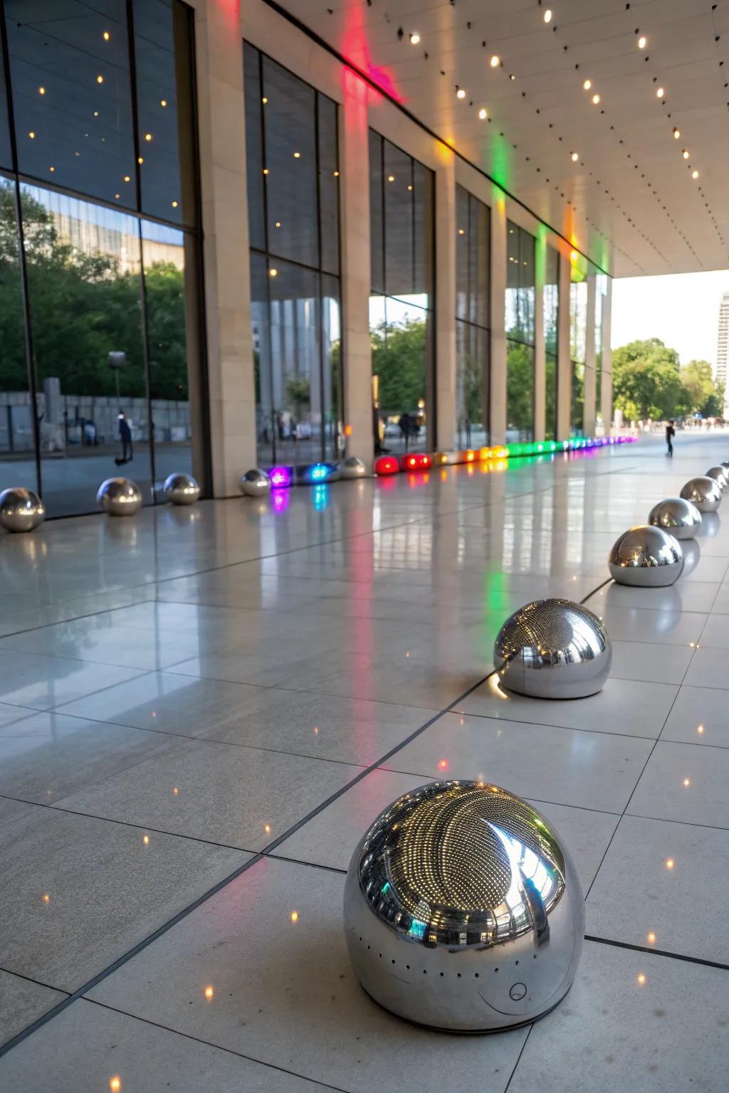 Reflective surfaces amplify illumination and color