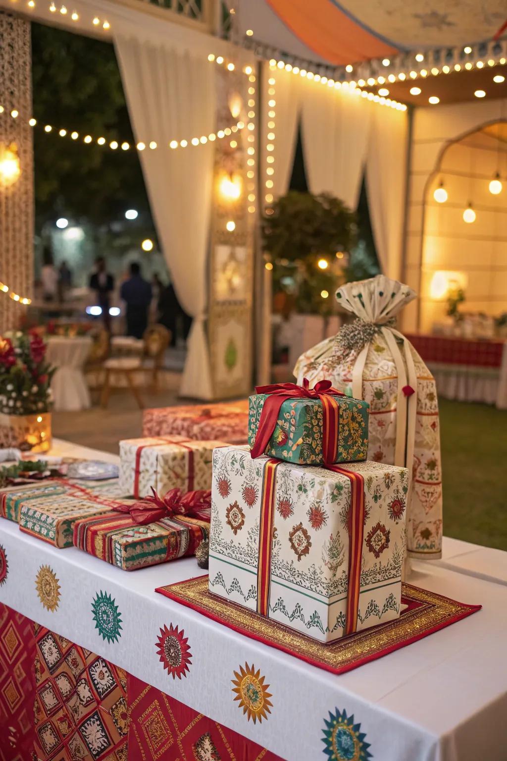 Adding cultural touches with traditional fabrics and motifs.