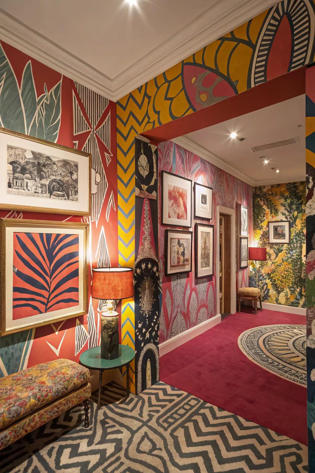 Artistic elements add visual intrigue and spark conversation.