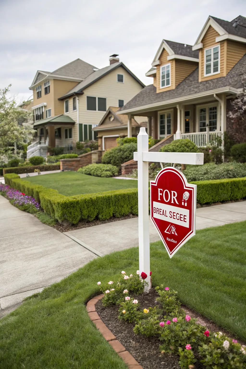 Stand out with creatively shaped property signs.