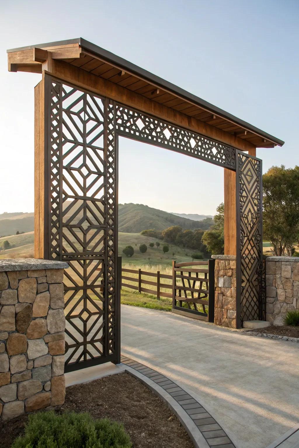 Symmetrical patterns for modern flair.