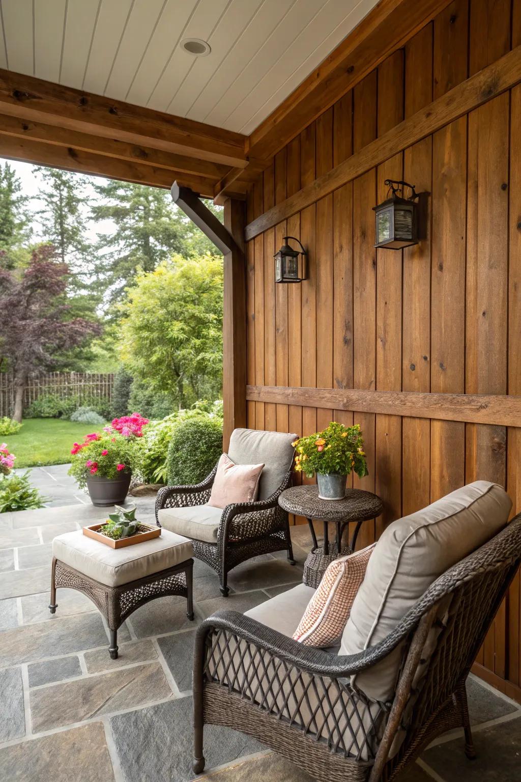 Cozy cabin retreats on your patio.