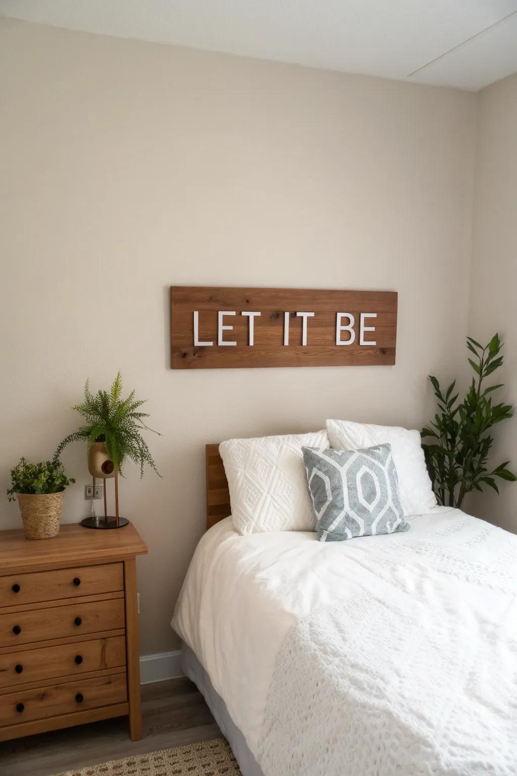 Find peace with a 'Peace and Quiet' sign.