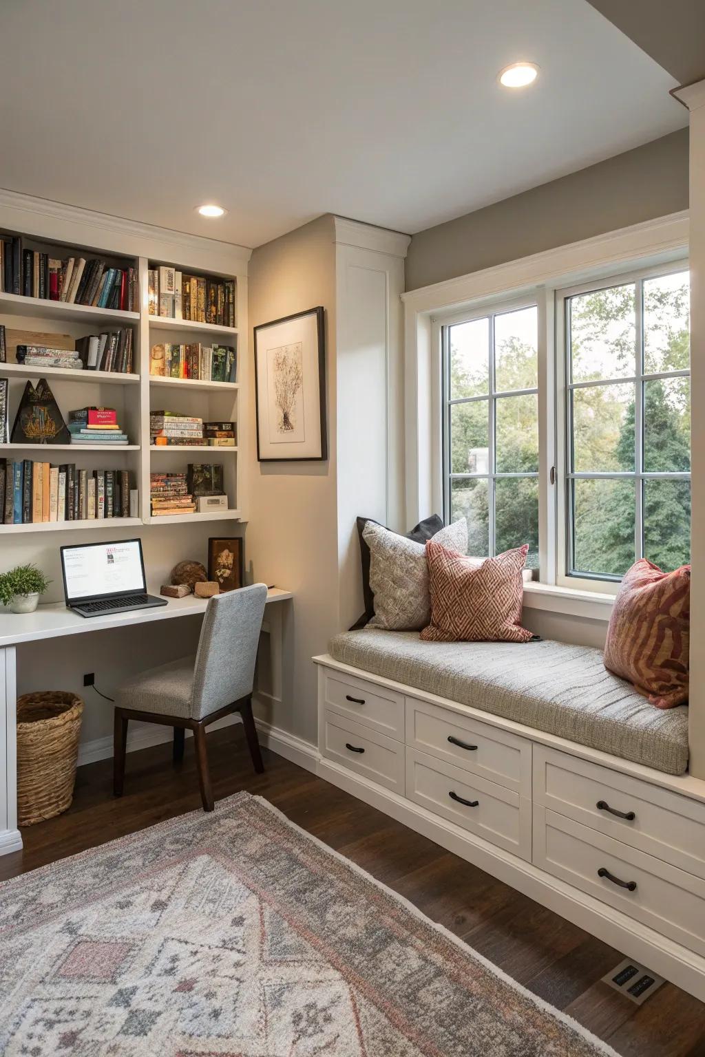 Having a tech-free space in your office can provide you with a peaceful escape.