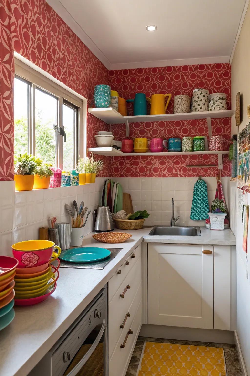 A burst of hue can energize and personalize your kitchen.