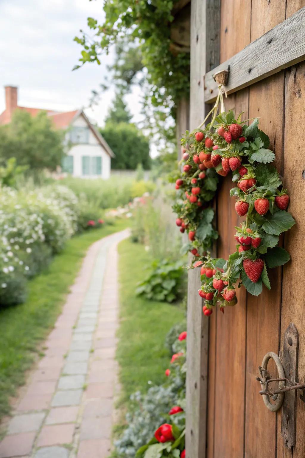 A scented garland that warmly welcomes visitors.