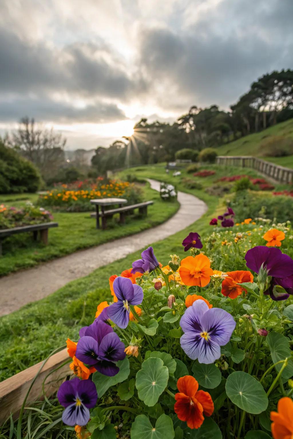 Tea flowers contribute color and flavor to your herbal teas.
