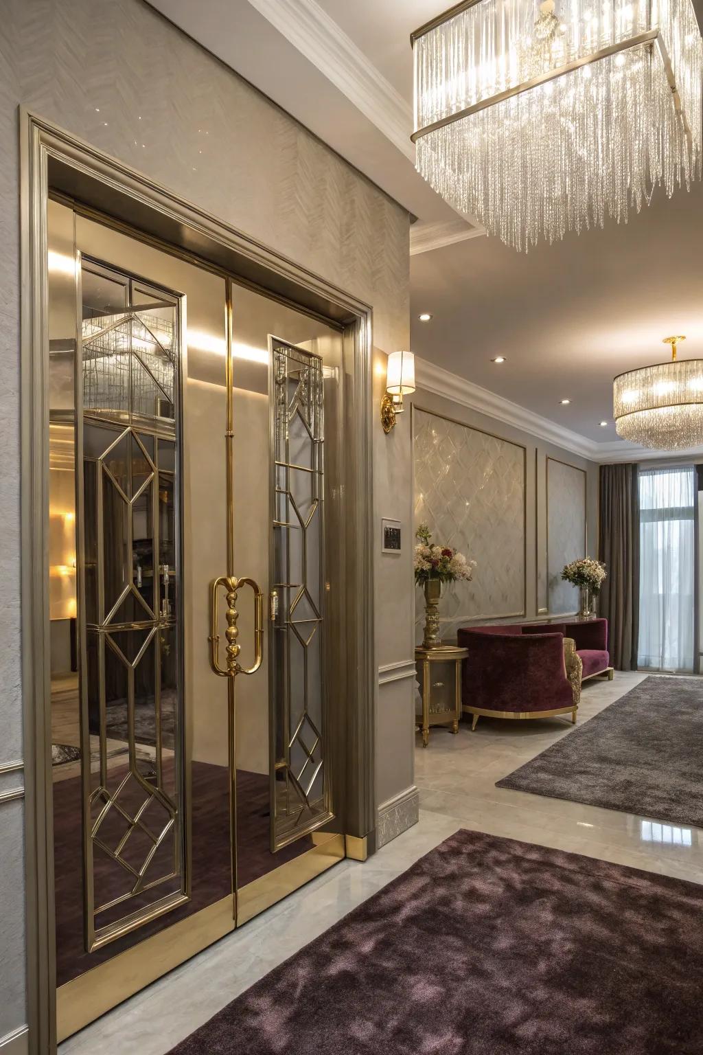 A touch of glam introduces elegance and style to your entryway.