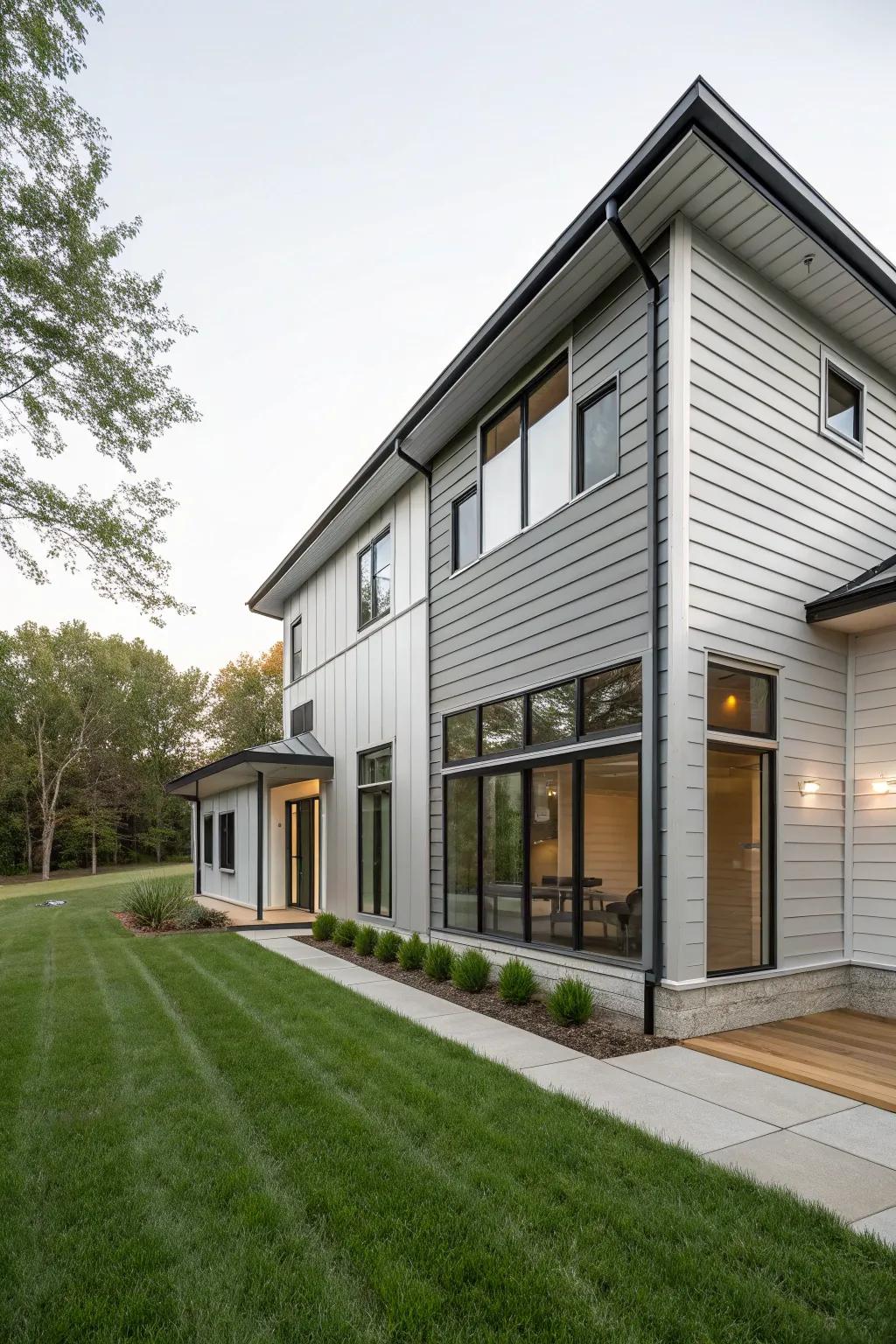 The sophisticated and modern aesthetic of silver and slate.