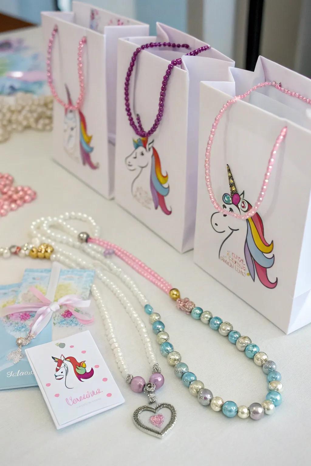 Exquisite unicorn-themed gems for snappy favors.