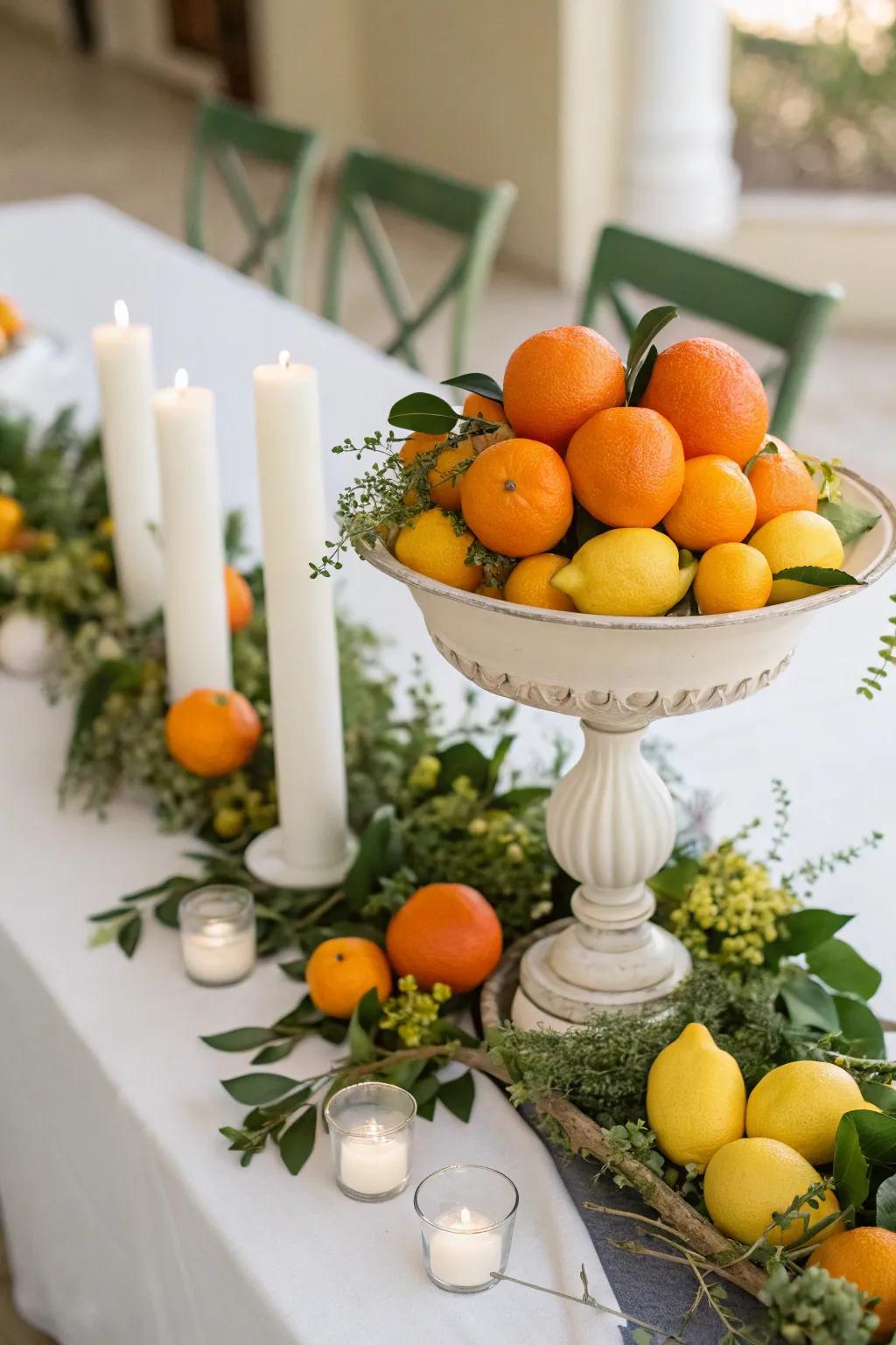 Surprising citrus touches featuring lemons and oranges