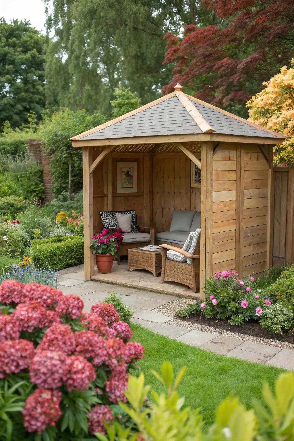 Build your secluded getaway using a timber hideaway.