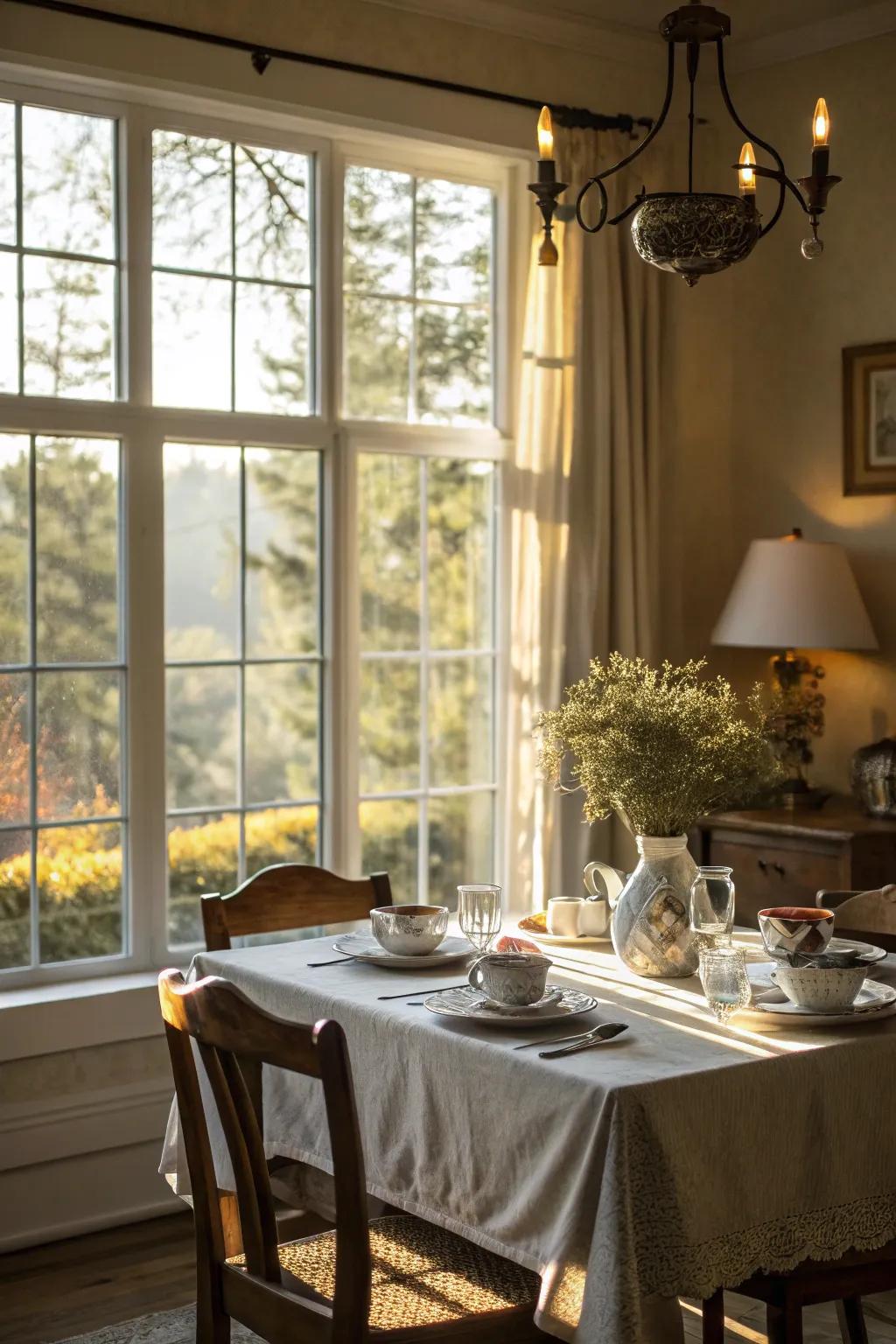 Natural light makes things brighter and more open.