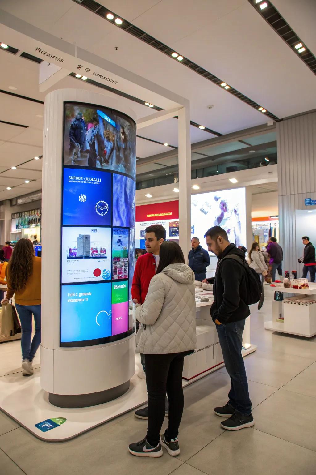 Digital displays inject interactivity and modernity into your signage.