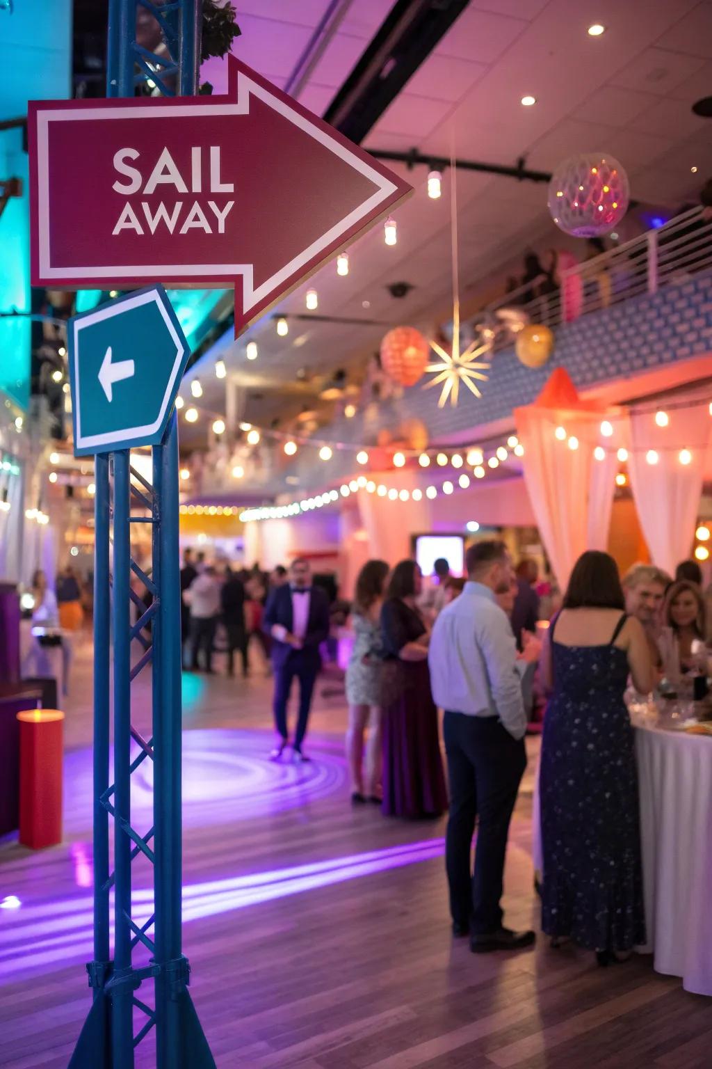 Markings add character and direct guests.