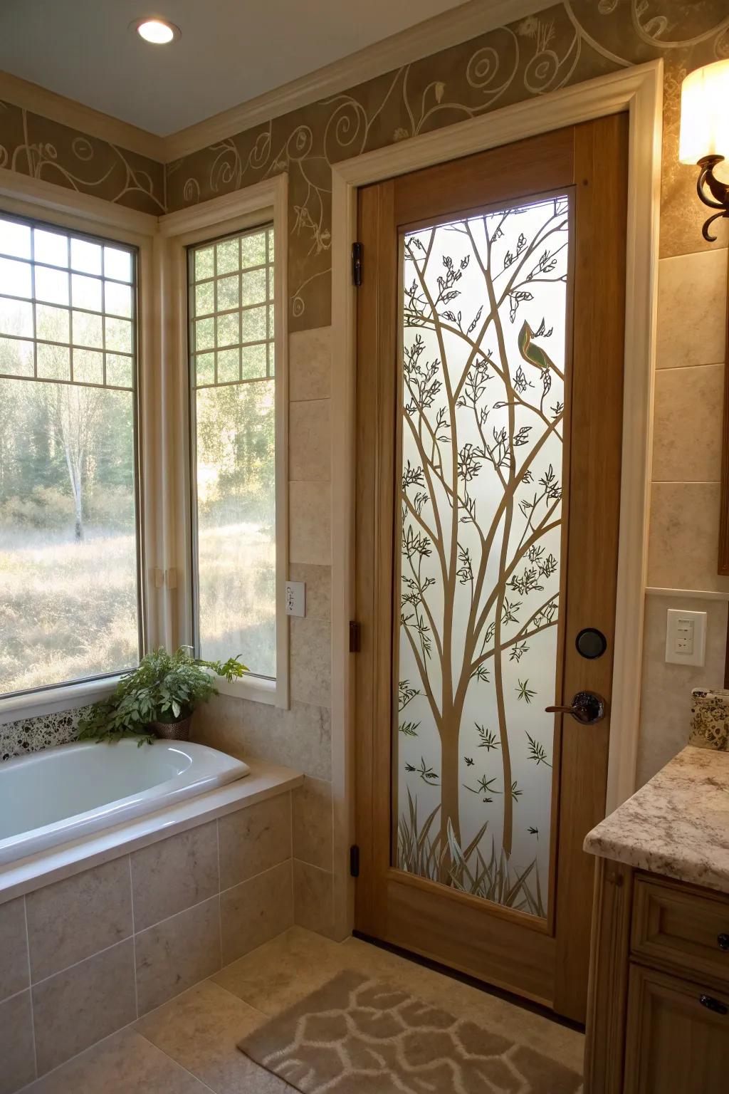 Calm serenity delivered via organic-inspired panels.