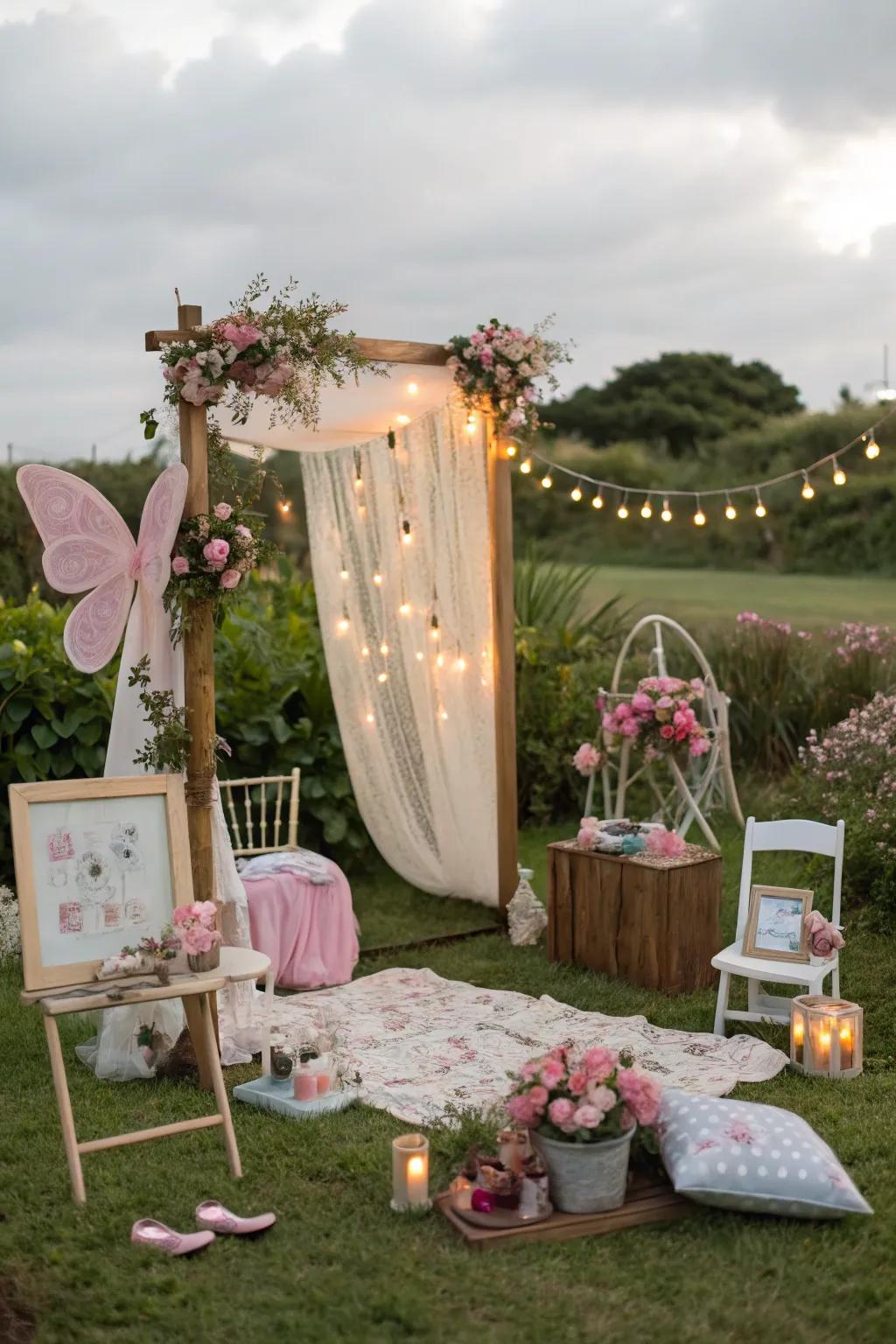 An imagery nook captures magical recollections.