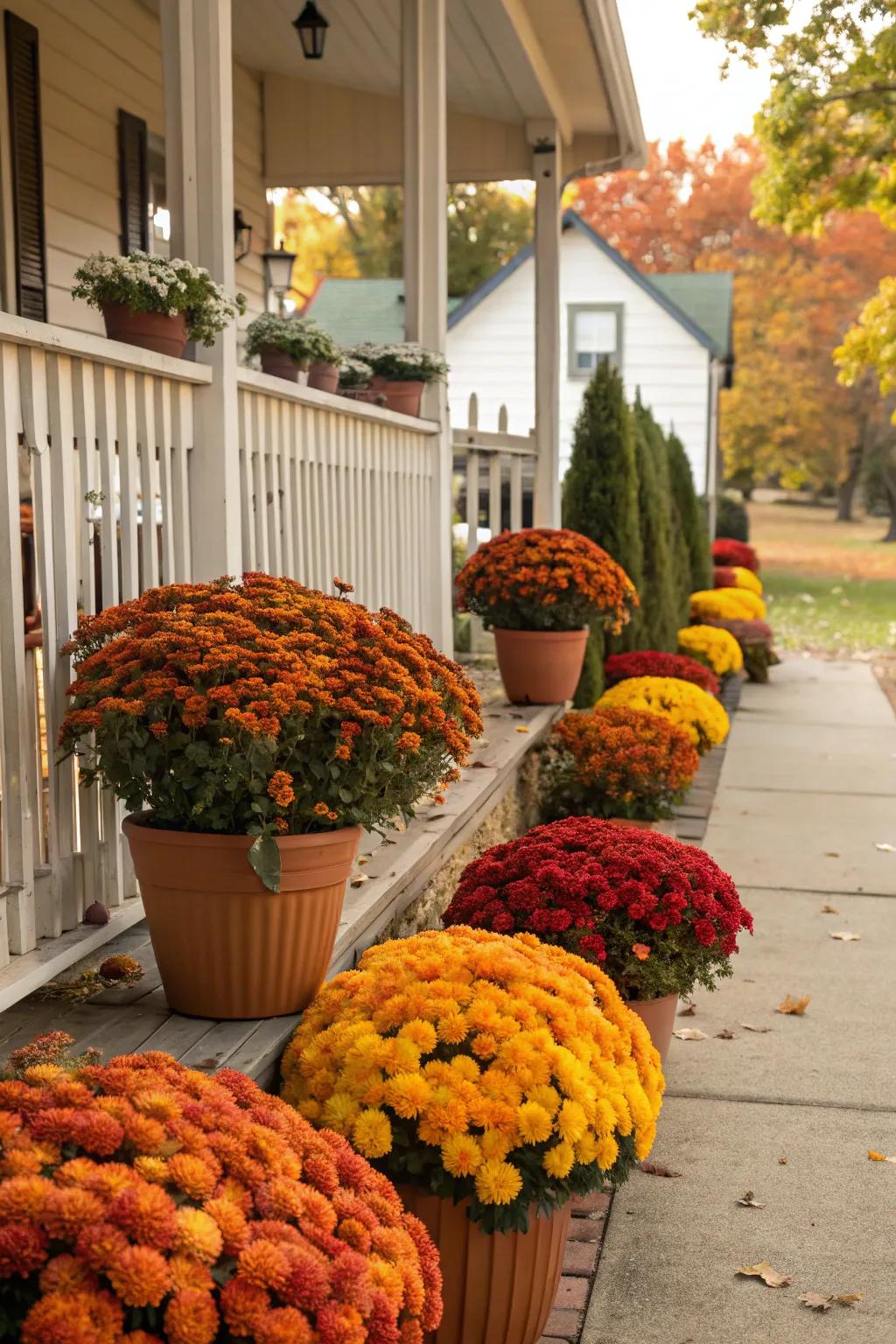 Seasonal plants introduce vibrant life to your open-air space.