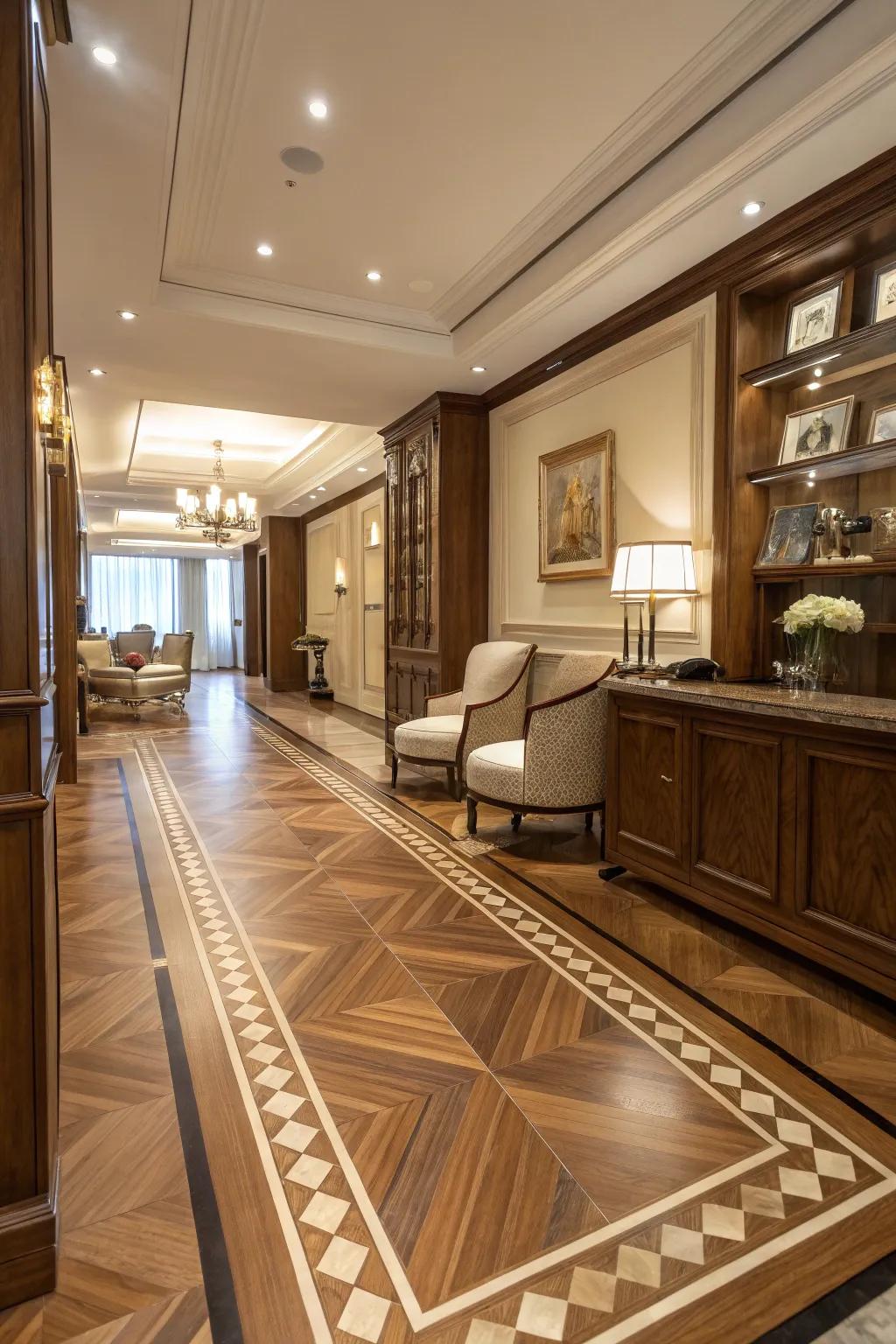 Elegant style with crafted wood.