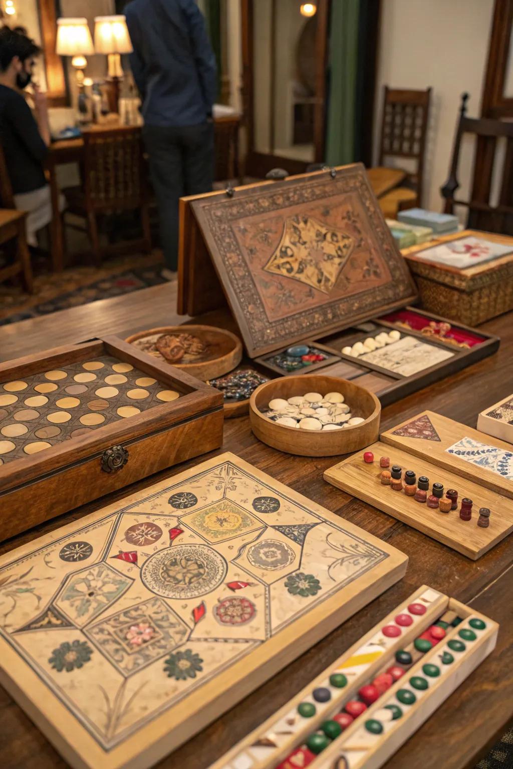 DIY game boards bring a personal flair to your area.