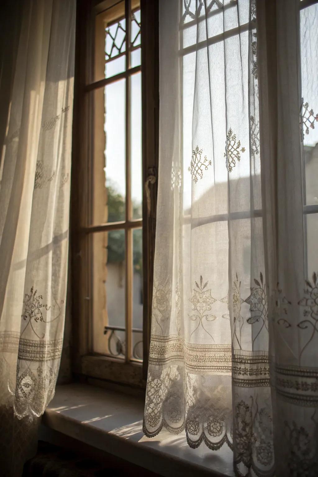 Ghostly window scenes add an eerie exterior presence.