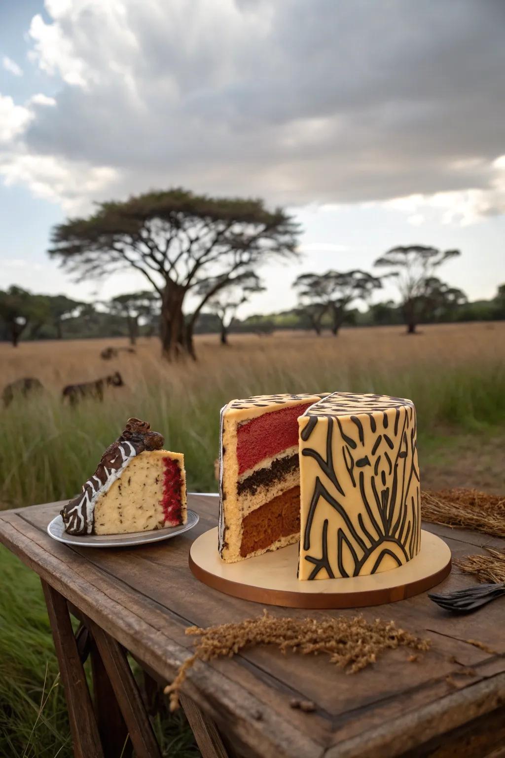 Let your wild side show with hidden patterns.