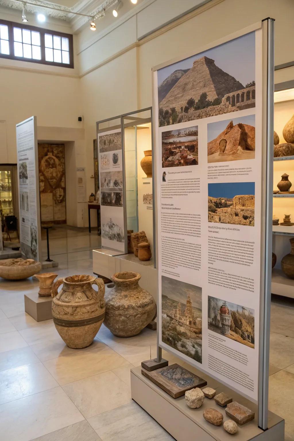 An early societies exhibit adding intrigue and depth to a historical theme room.