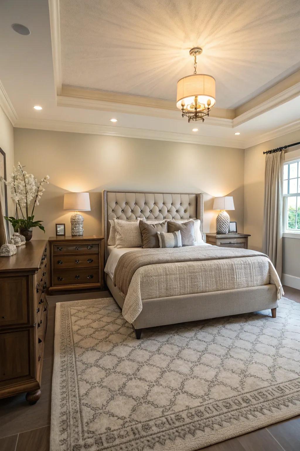 Symmetry creates a harmonious and balanced look.