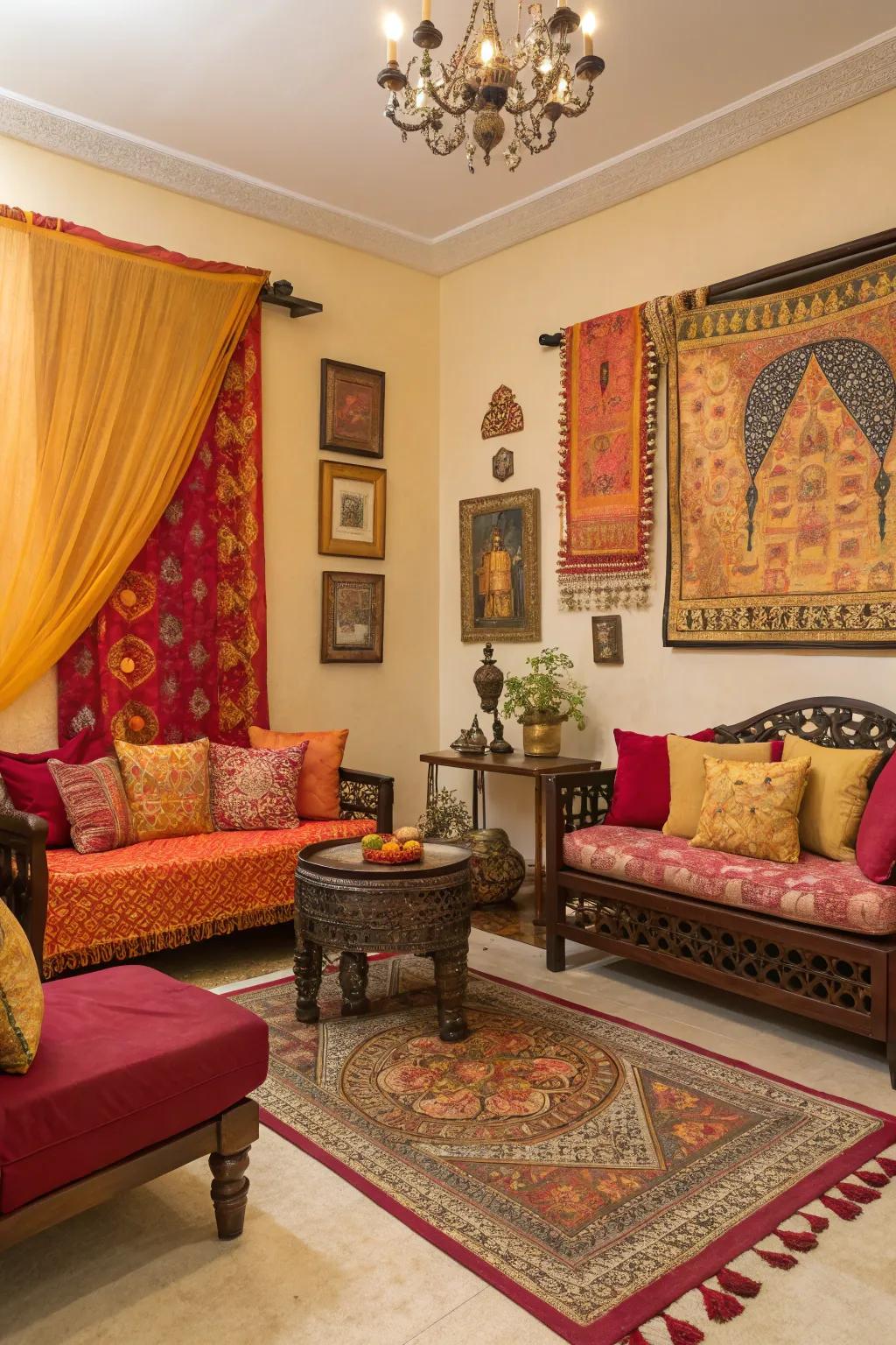 Cultural details through color can add depth and personal meaning to your living space.