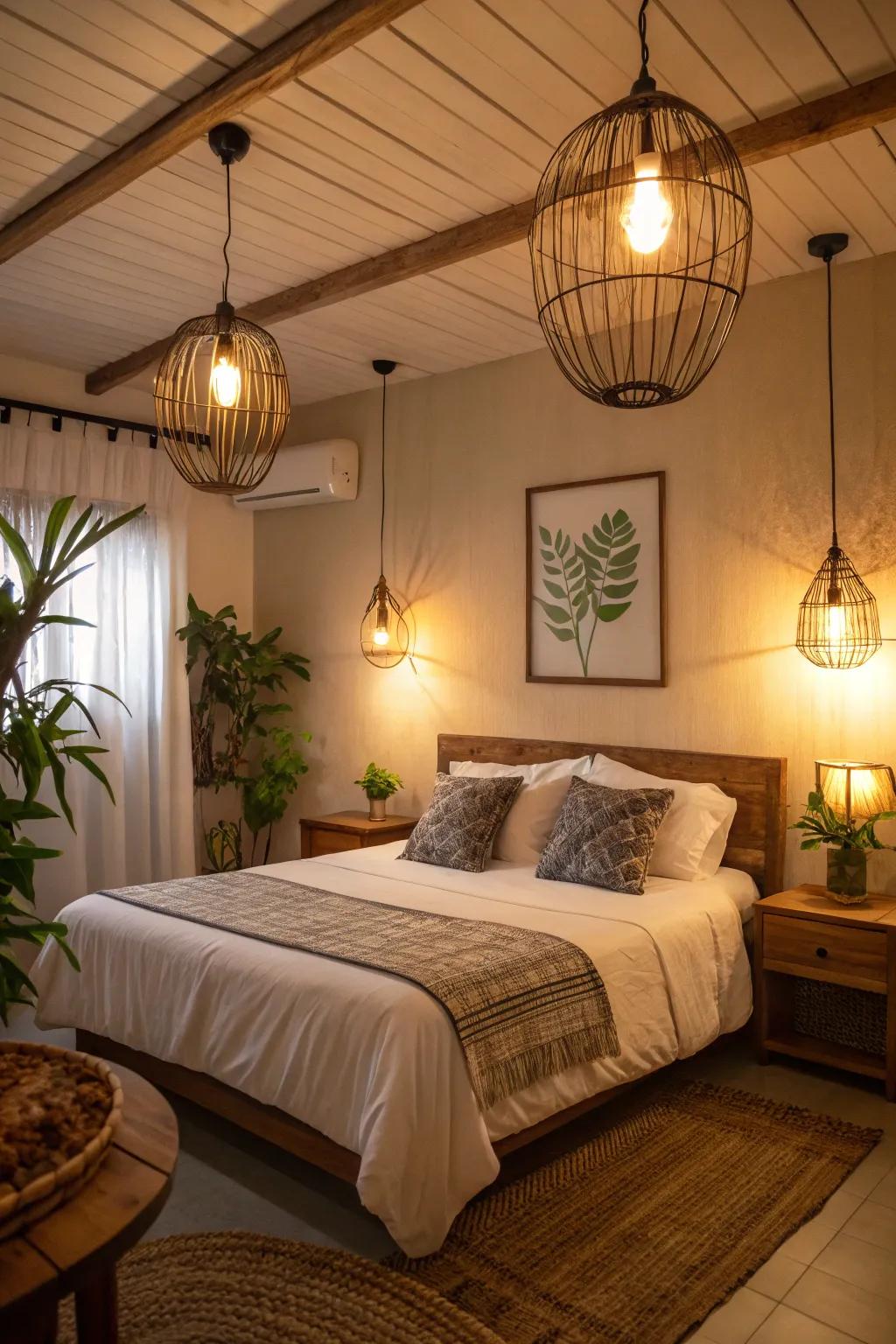 Eco-friendly lighting blends style with sustainability.