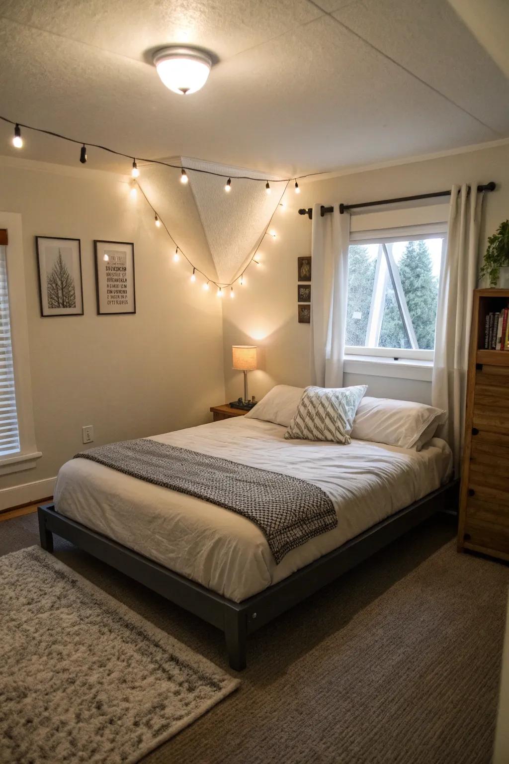 Minimal frames enhance room openness.