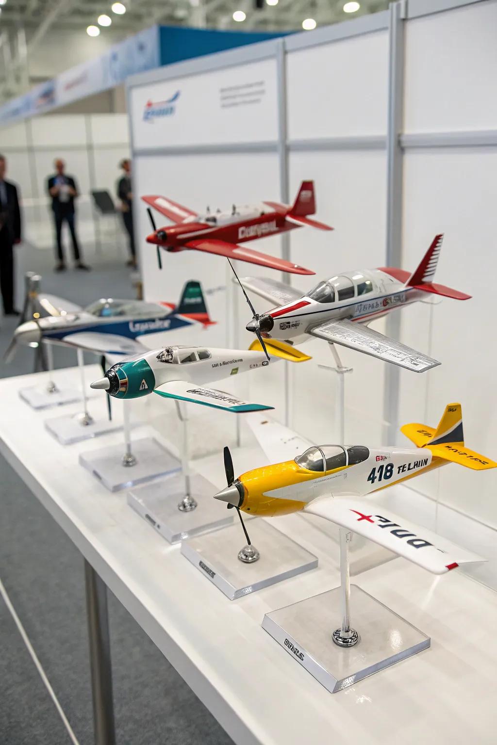 Clear mounts offer a modern and unobtrusive means to display your models.