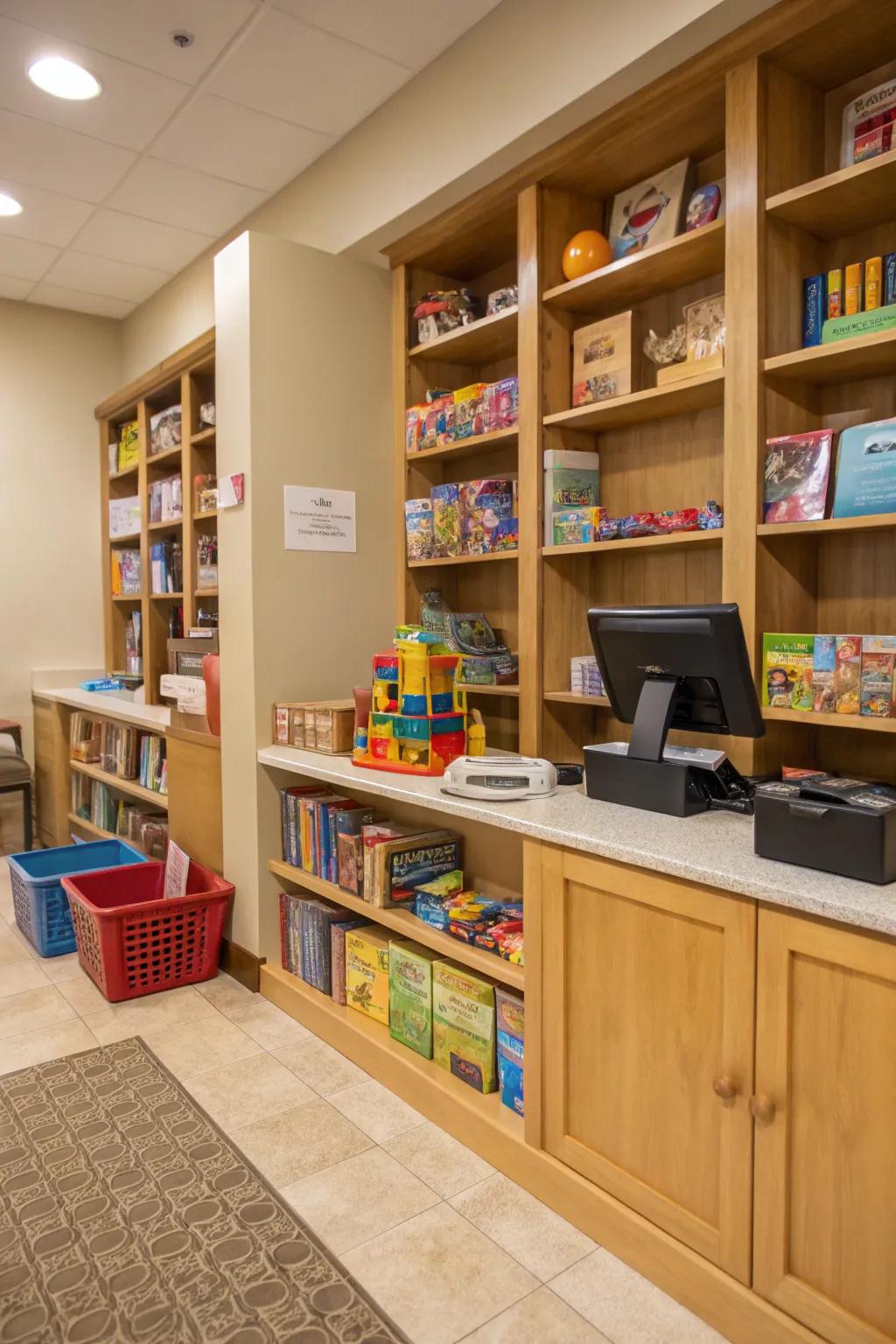 A toy library fosters accountability and delight.