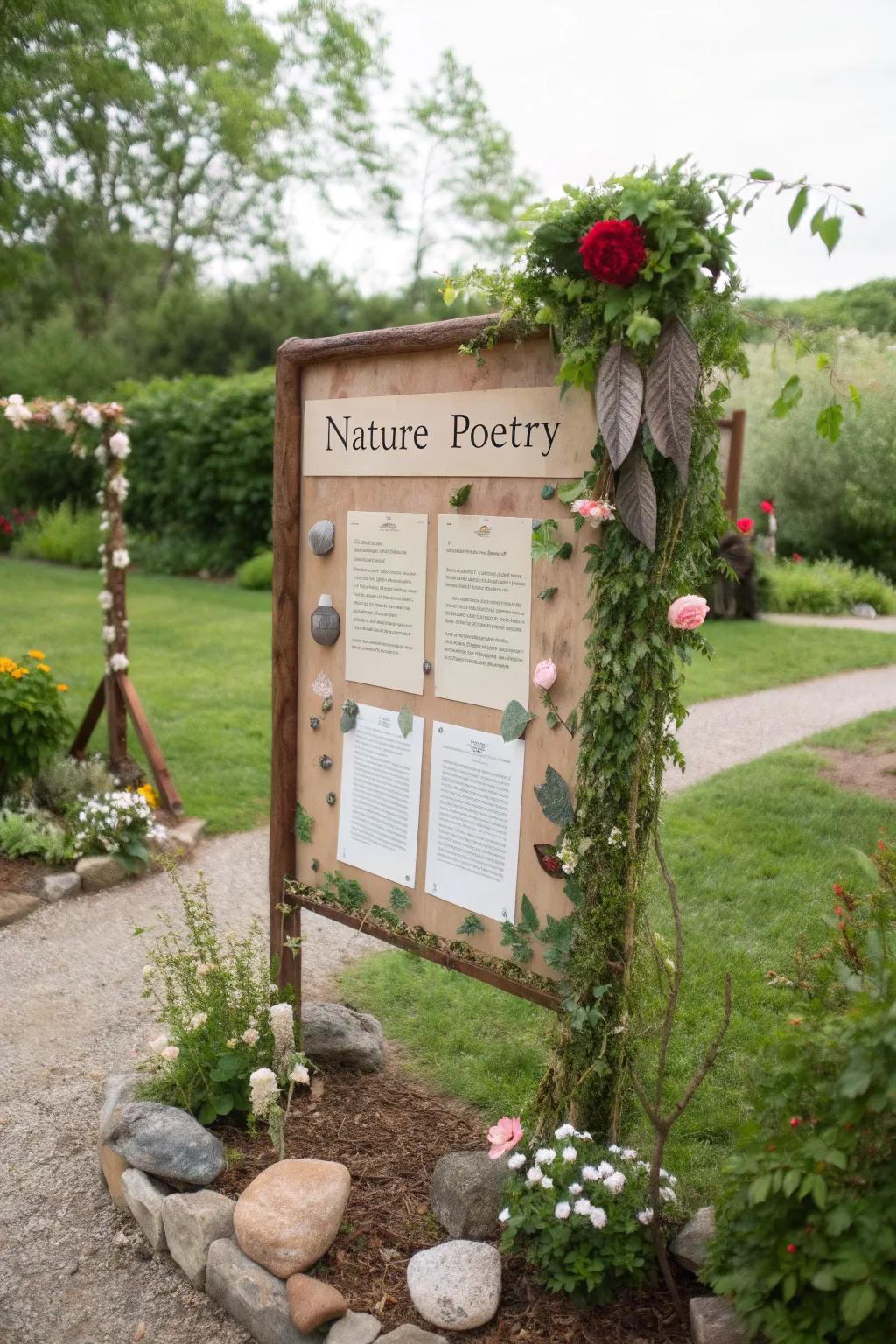 Channel the outdoors through an environmentally themed verse.