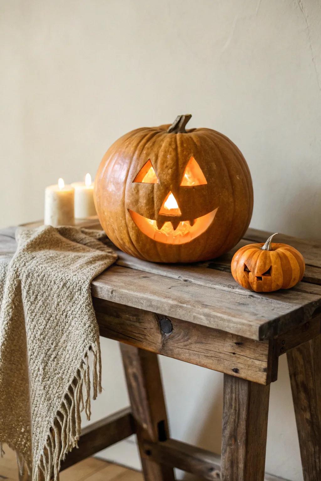 Unearthly Orbs: A minimalist approach to pumpkin carving that watches your every move.