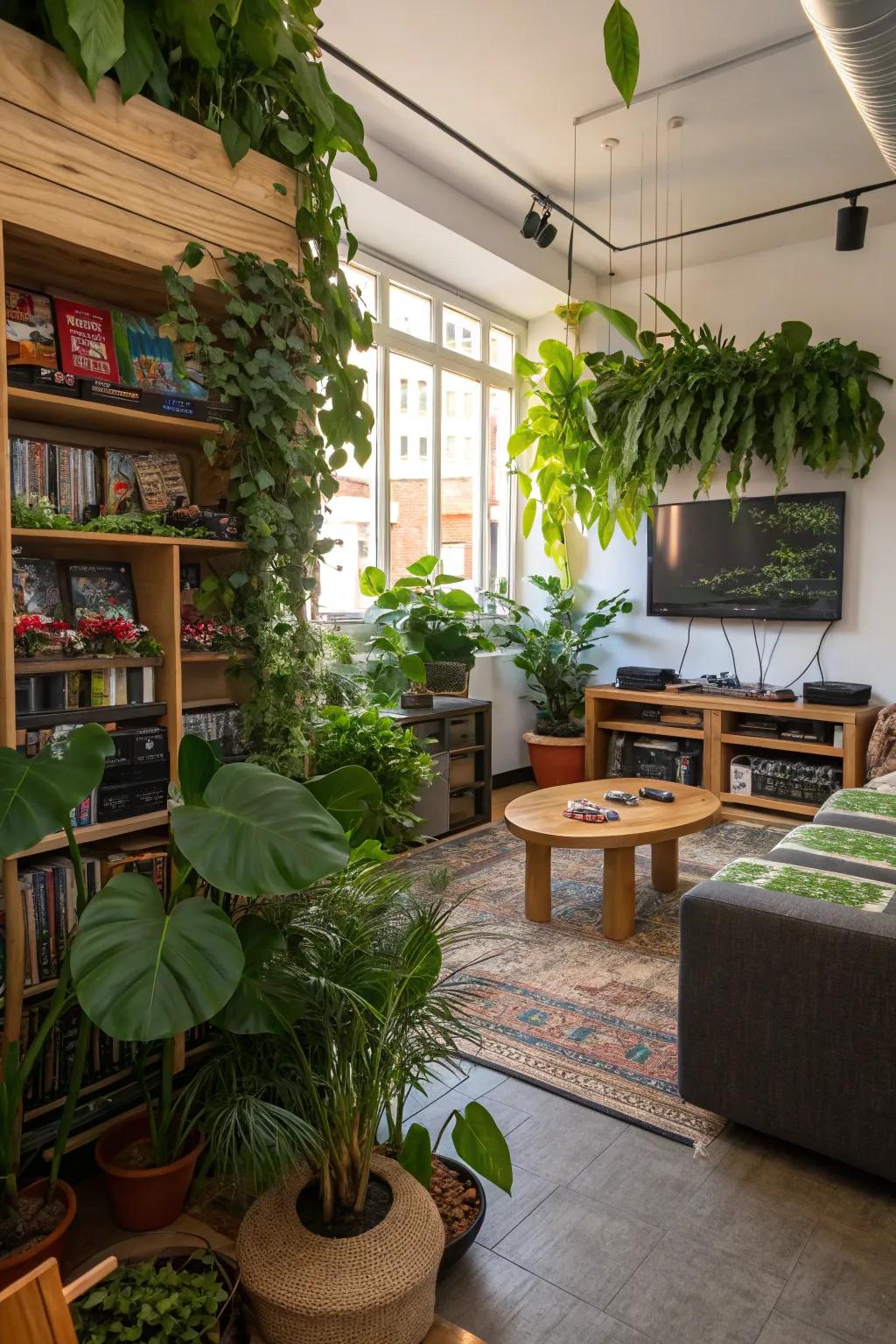 Vegetation introduces a revitalizing and natural element.