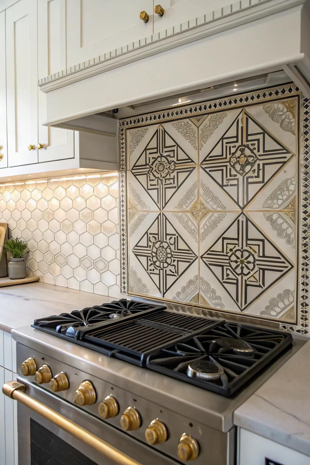 Flashback tiles blend vintage elegance with modern flair.