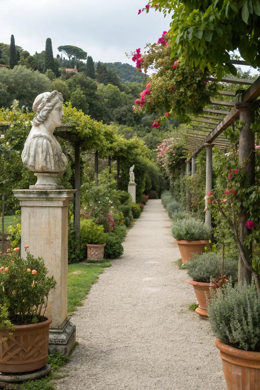 Focusing spots by paths engage the senses and elevate garden journeys.