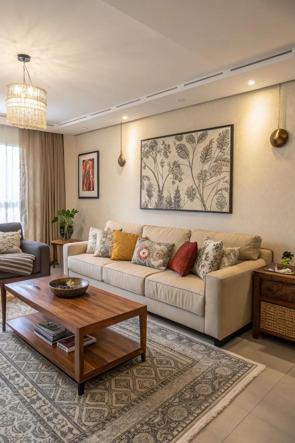 A stunning addition provides focus in a room.